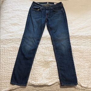 rag & bone Women's Dark Blue Boyfriend Jeans